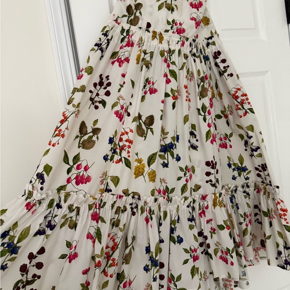 Cara Cara White Midi Skirt with Multicolor Floral Print - Picture 4 of 4